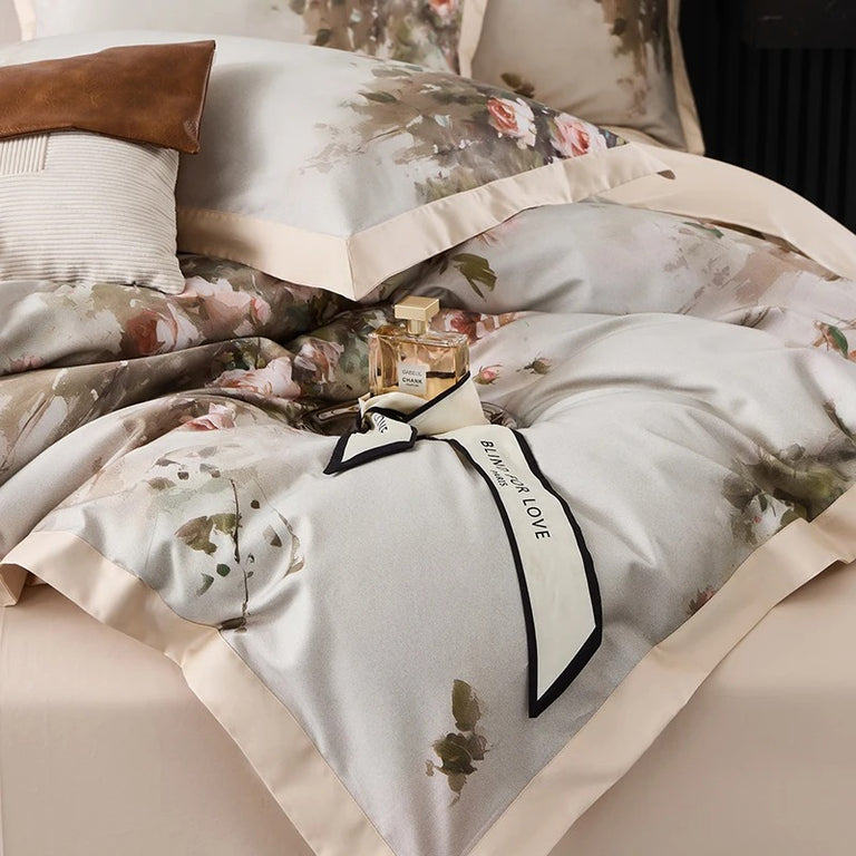 Blush Rose Egyptian Cotton Bedding Set - 800TC