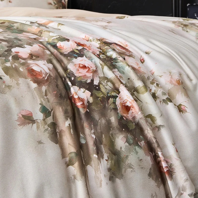 Blush Rose Egyptian Cotton Bedding Set - 800TC