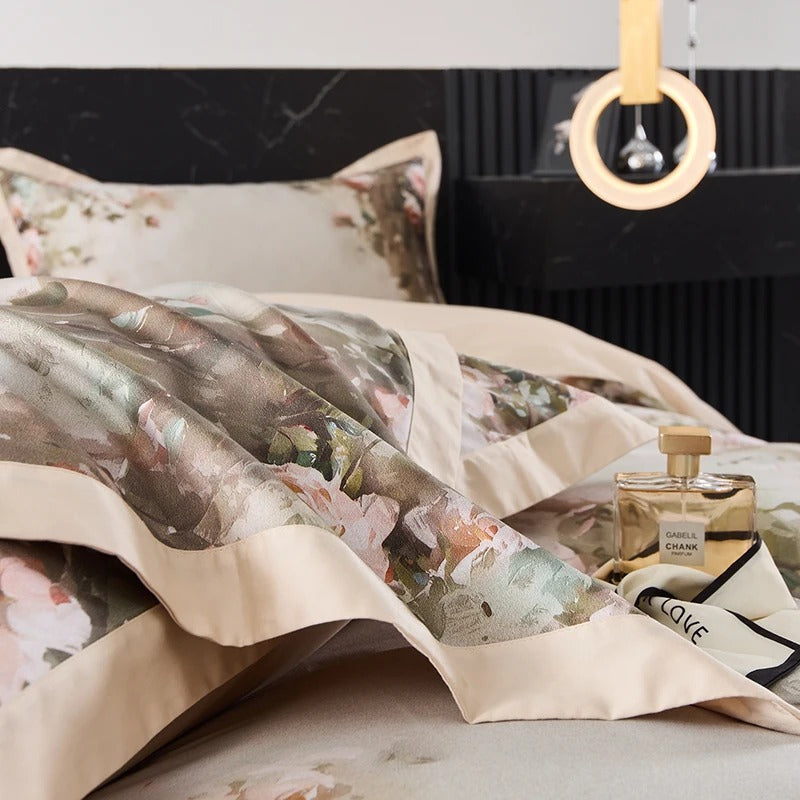 Blush Rose Egyptian Cotton Bedding Set - 800TC