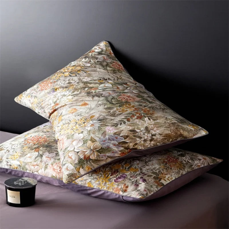 Floral Serenity Egyptian Cotton Bedding Set - 800TC