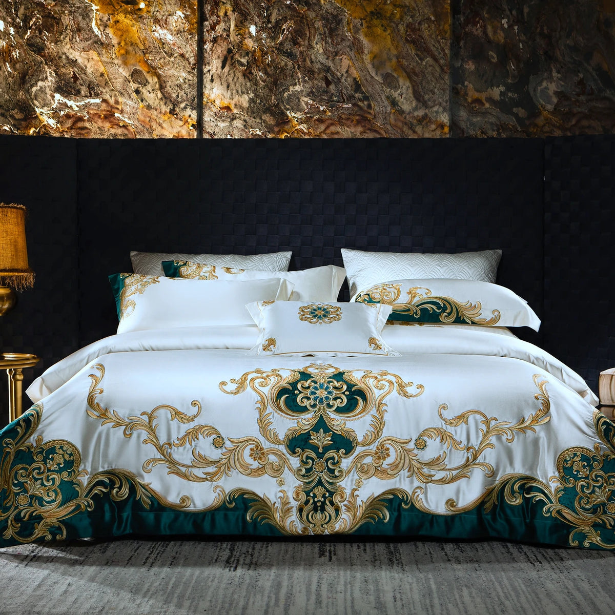 Embroidered Tencel Cotton Bedding Set 1200TC | Royal Crest - Egyptian Bedding