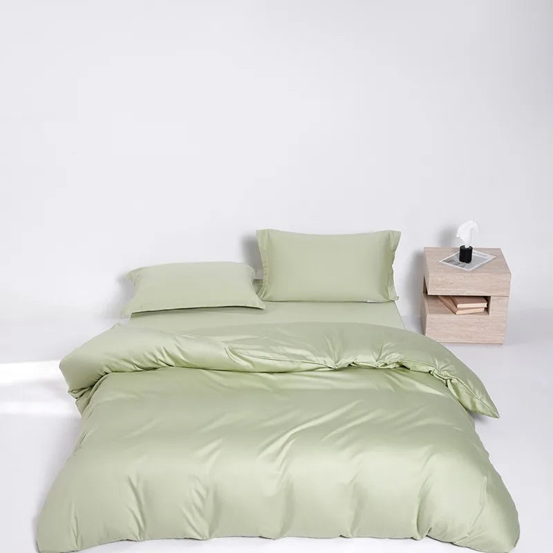 Plain Egyptian Cotton Bedding Set 600TC | Soft Colours in Sage Green