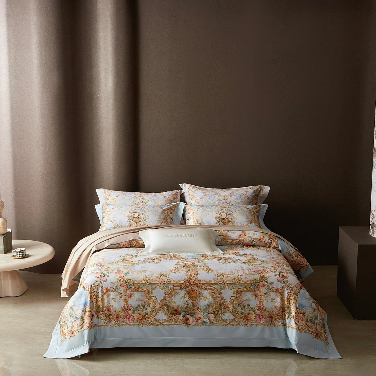 Printed Egyptian Cotton Bedding Set 1000TC | Garden Border - Egyptian Bedding