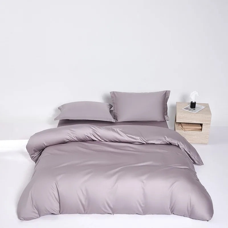 Plain Egyptian Cotton Bedding Set 600TC | Soft Colours in Lilac