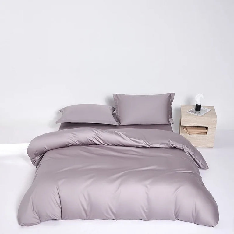 Plain Egyptian Cotton Bedding Set 600TC | Soft Colours in Lilac
