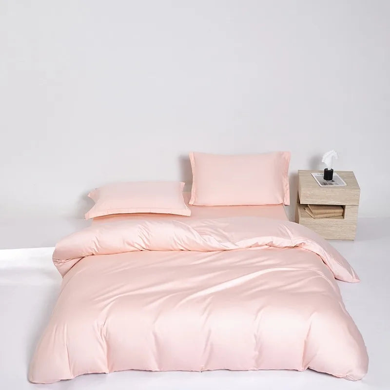 Plain Egyptian Cotton Bedding Set 600TC | Soft Colours in Peach