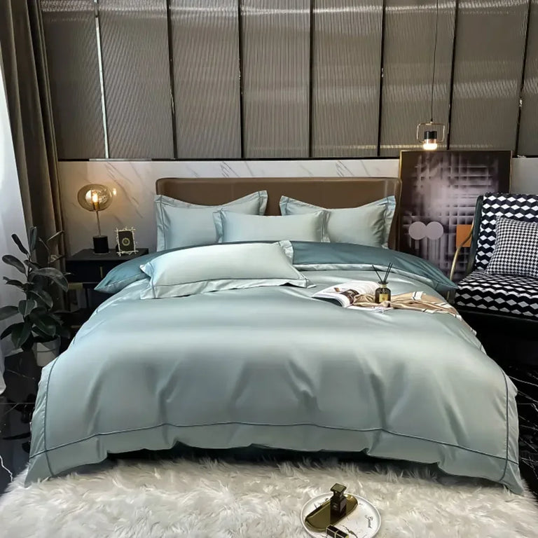 Plain Egyptian Cotton Bedding Set 800TC | Classic Colours in Duck Egg