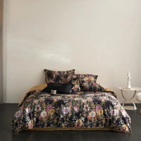 Floral Egyptian Cotton Bedding Set 800TC | Midnight Rose