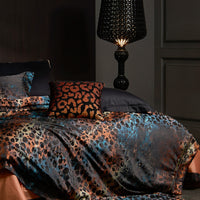 Jacquard Egyptian Cotton Bedding Set 1200TC | Copper Leopard