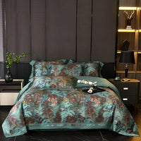 Jacquard Egyptian Cotton Bedding Set 1200TC | Jade Garden