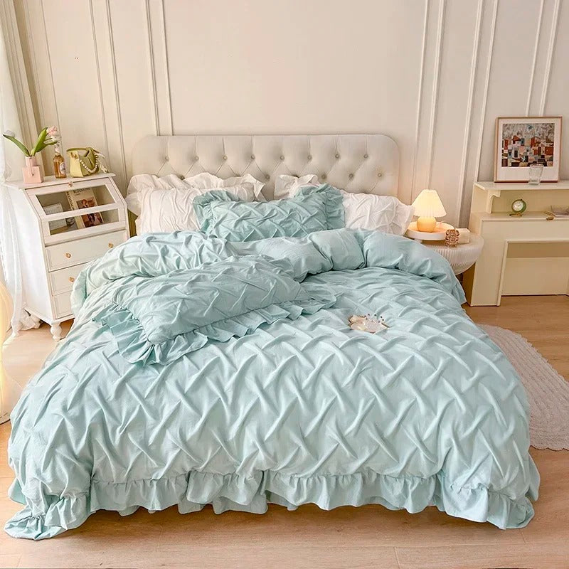 Egyptian Cotton Princess Style Bed Sheet Set - 600TC