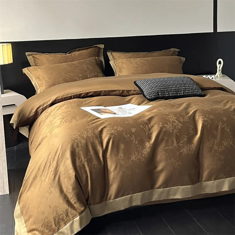 Luxury Lyocell Cotton Jacquard Bedding Set with Duvet Cover - 1000TC