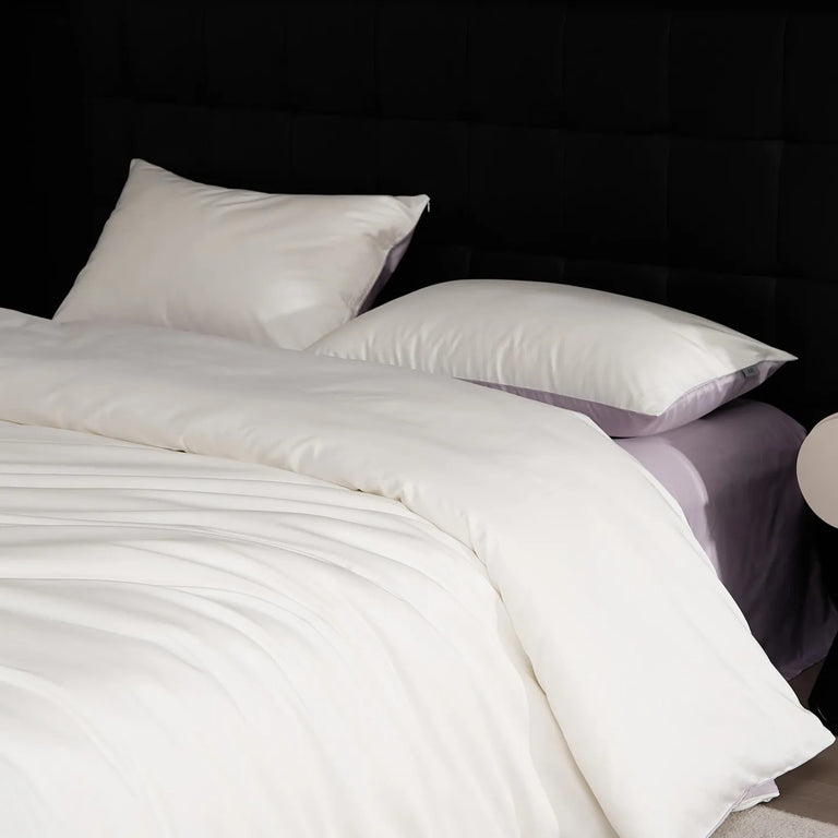 Smoke Green Stain Cotton Bedding Set with Duvet Cover - 600TC