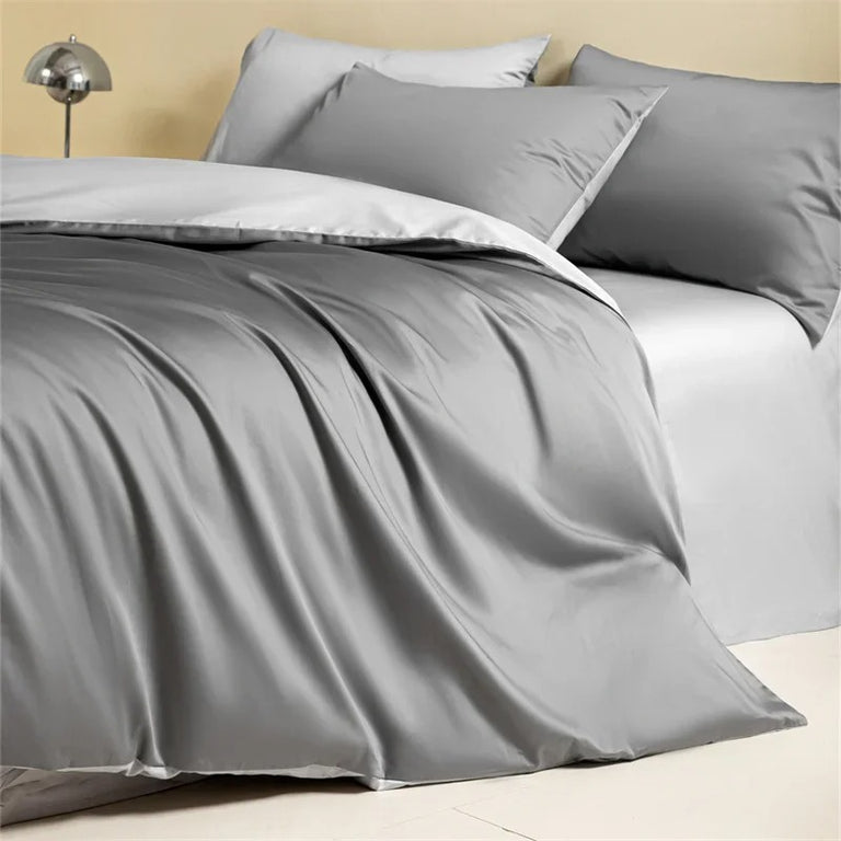 Pastel Colors Egyptian Cotton Bedding Set with Duvet Cover - 600TC