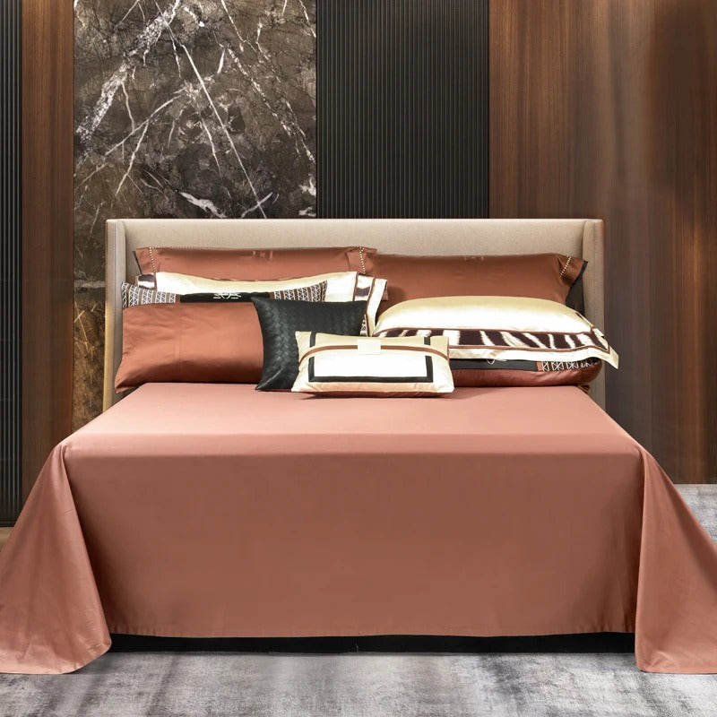 Geometric Luxe Egyptian Cotton Bedding Set with Duvet Cover - 1500TC - Egyptian Bedding