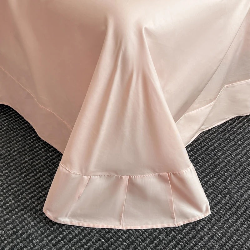 Charming Floral Print Cotton Bedding Set - 500TC