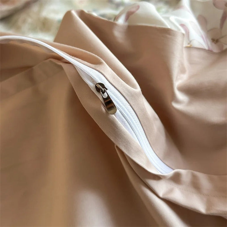 Floral Print Bedding Set with Soft Pastel Shades - 600TC