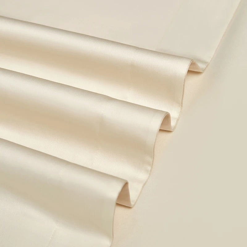 Luxury Bedding Set with Blue and Gold Floral Embroidery 