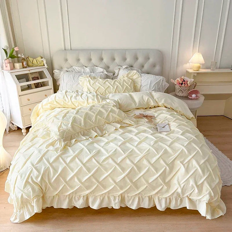 Egyptian Cotton Princess Style Bed Sheet Set - 600TC