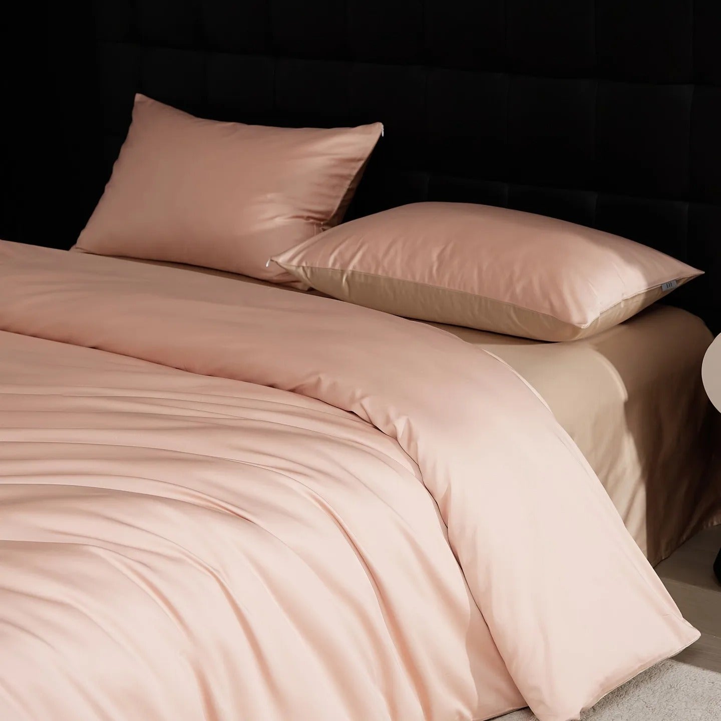 Smoke Green Stain Cotton Bedding Set with Duvet Cover - 600TC