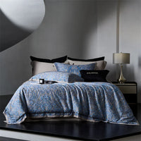 Paisley Egyptian Cotton Bedding Set 1000TC | Blue Paisley