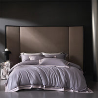 Plain Egyptian Cotton Bedding Set 1000TC | Contrast Border
