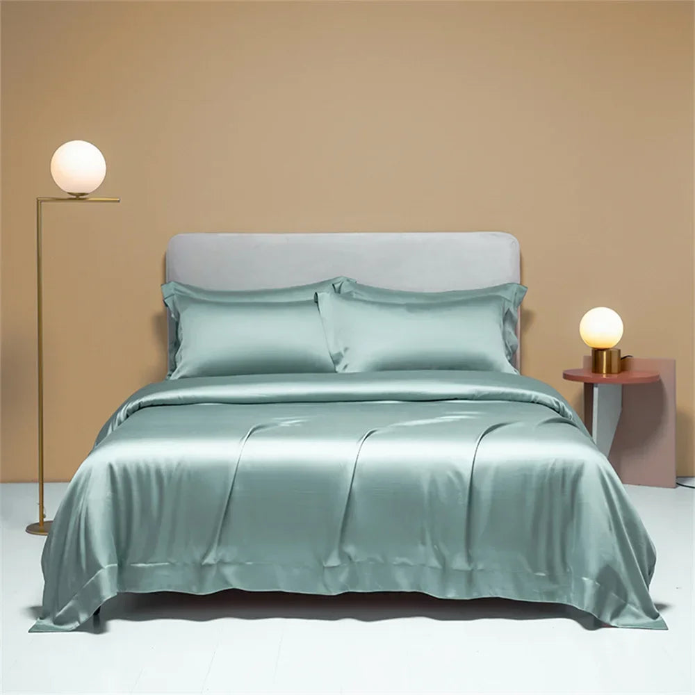 Plain Egyptian Cotton Bedding Set 800TC | Solid Colours in Eucalyptus