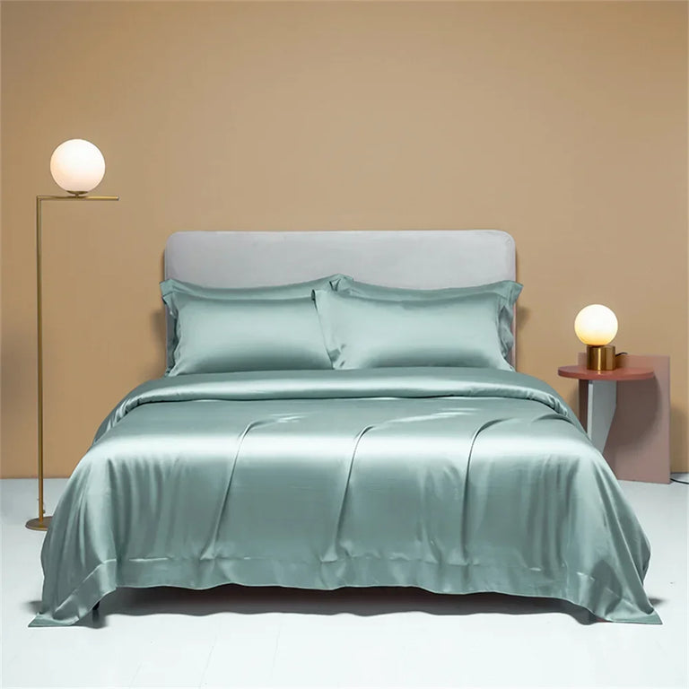 Plain Egyptian Cotton Bedding Set 800TC | Solid Colours in Eucalyptus