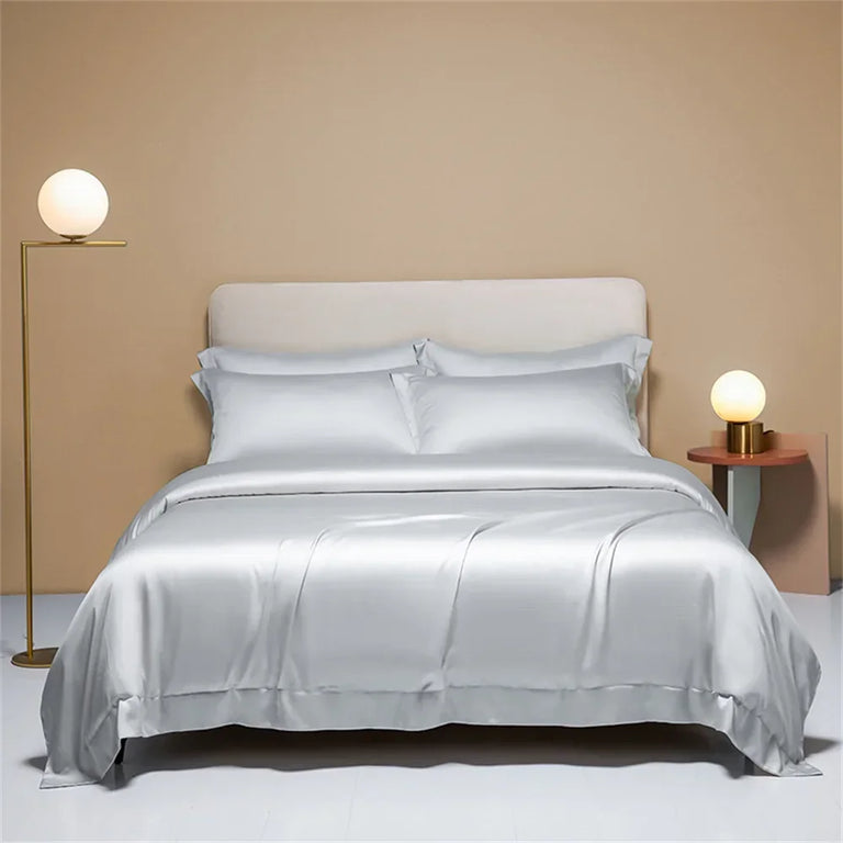 Plain Egyptian Cotton Bedding Set 800TC | Solid Colours in Frost