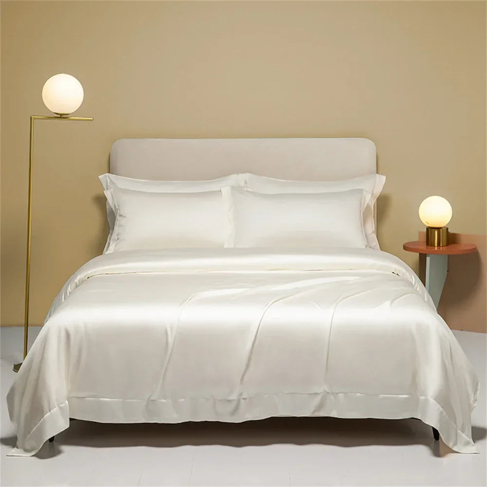Plain Egyptian Cotton Bedding Set 800TC | Solid Colours in Ivory
