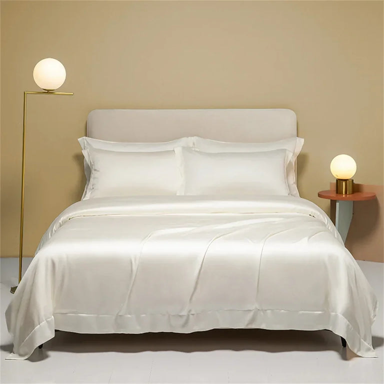 Plain Egyptian Cotton Bedding Set 800TC | Solid Colours in Ivory
