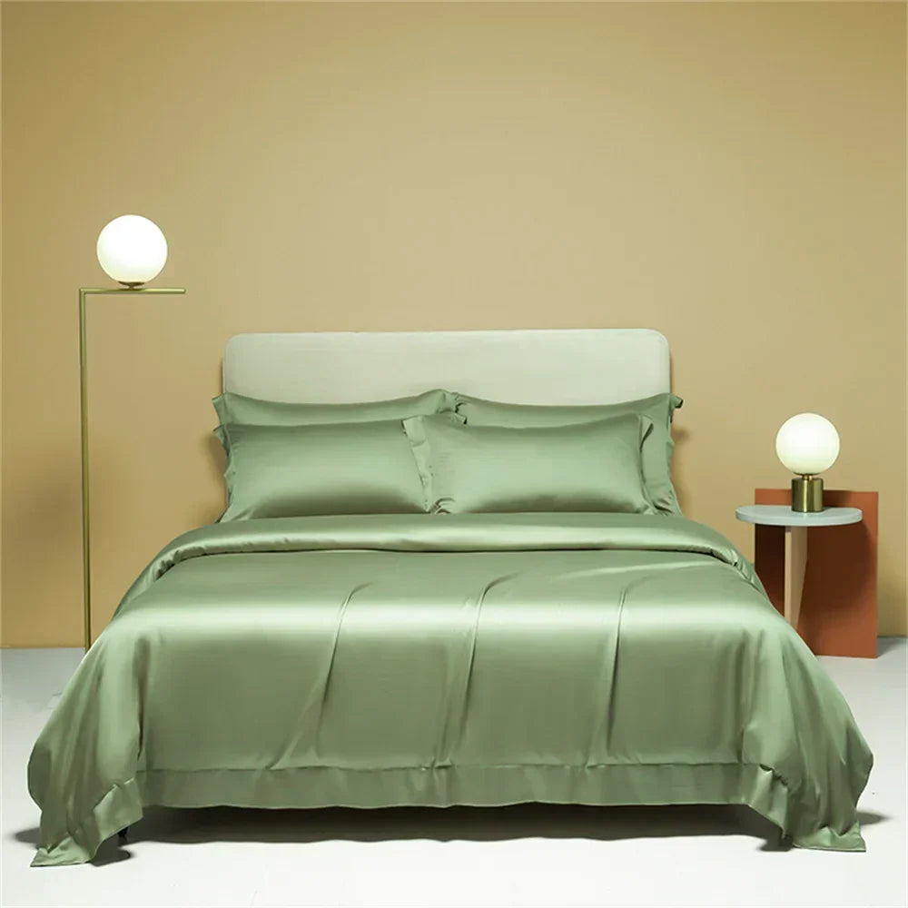 Plain Egyptian Cotton Bedding Set 800TC | Solid Colours in Sage Green