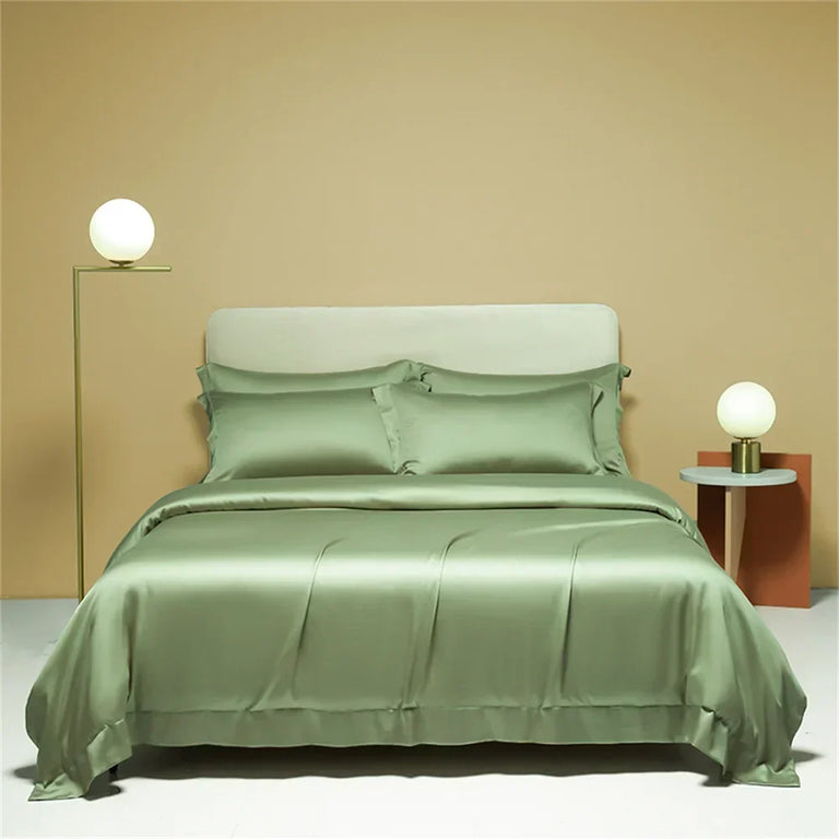 Plain Egyptian Cotton Bedding Set 800TC | Solid Colours in Sage Green