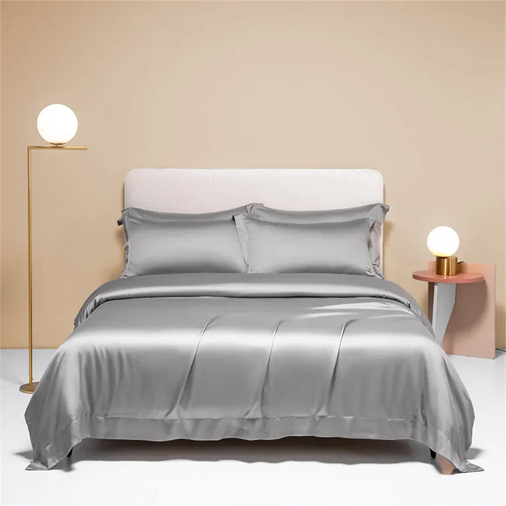 Plain Egyptian Cotton Bedding Set 800TC | Solid Colours in Silver Grey