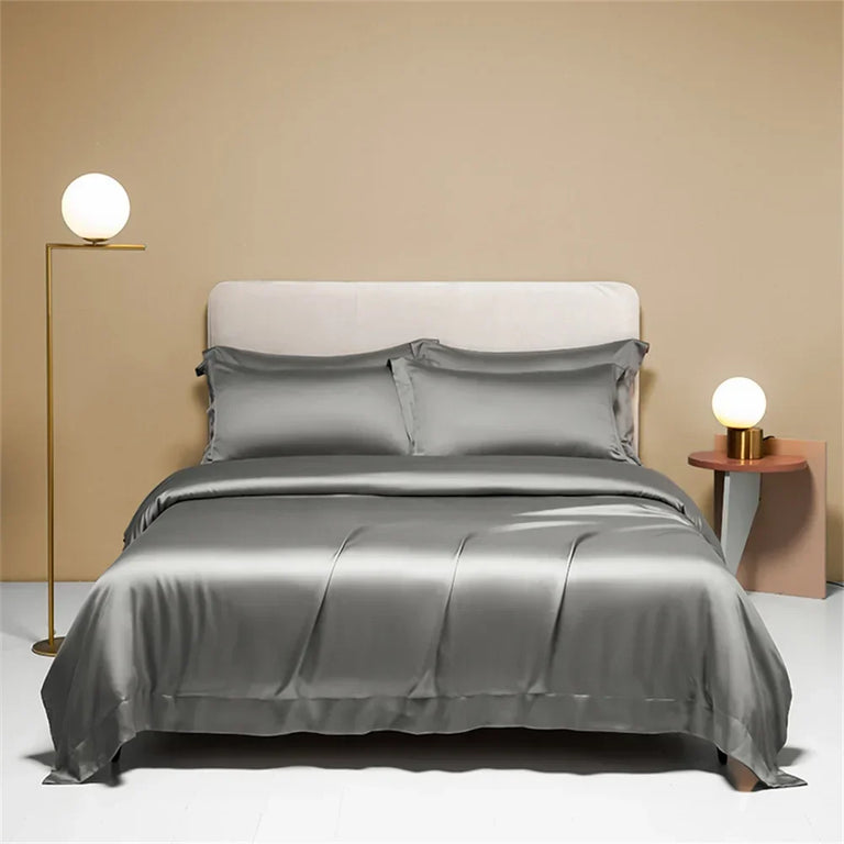 Plain Egyptian Cotton Bedding Set 800TC | Solid Colours in Slate Grey