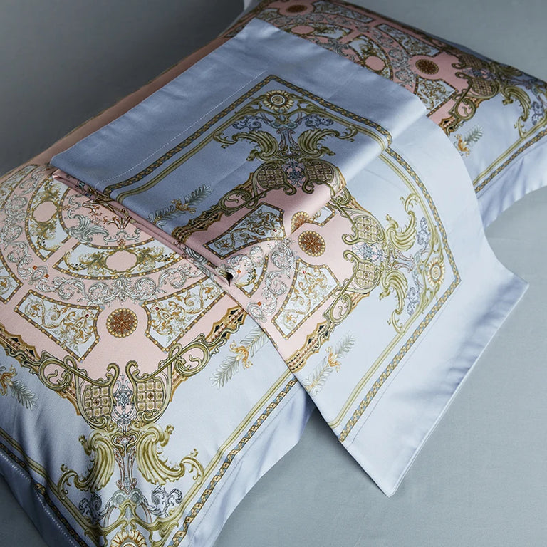 Printed Egyptian Cotton Bedding Set 1000TC | Heritage Prints border close up