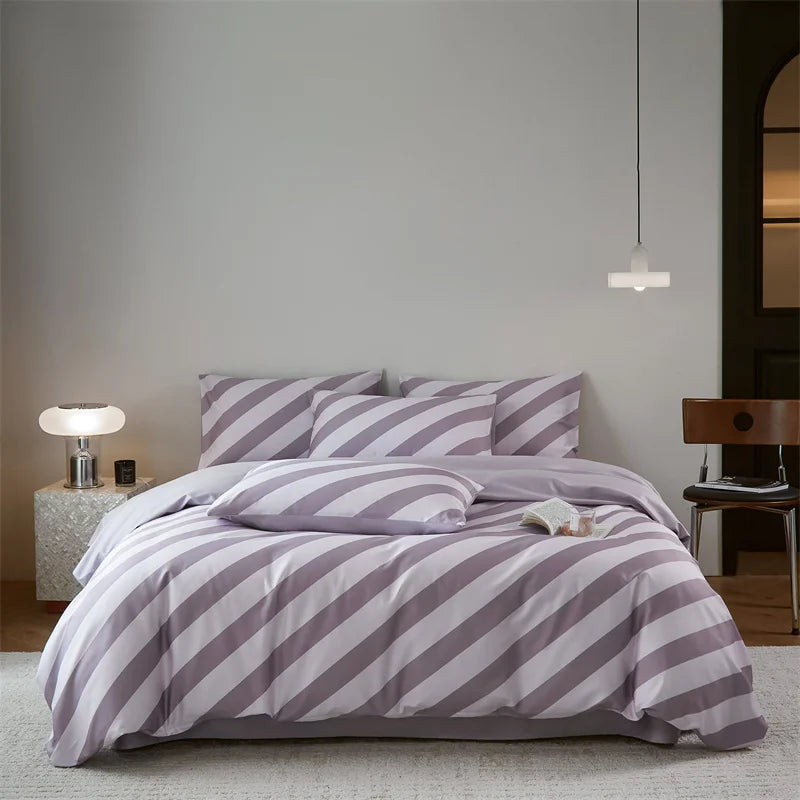Striped Egyptian Cotton Bedding Set 800TC | Bold Stripe - Egyptian Bedding